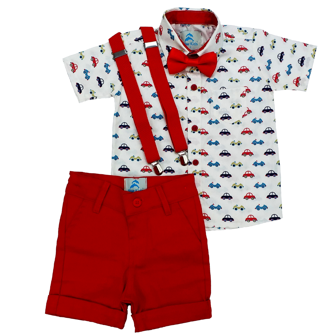 roupa social infantil carrinhos